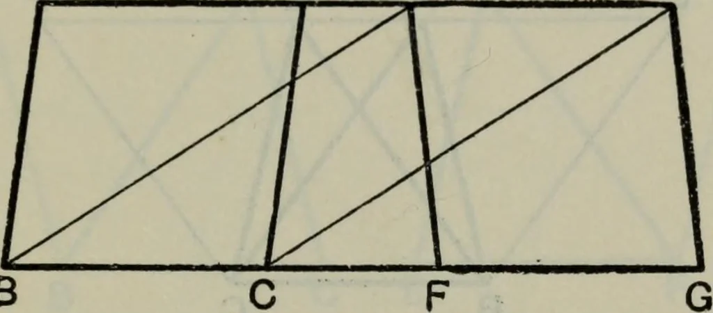An illustration from The elements of Euclid for the use of schools and colleges; comprising the first six books and portions of the eleventh and twelfth books;, 1903, leaf 79