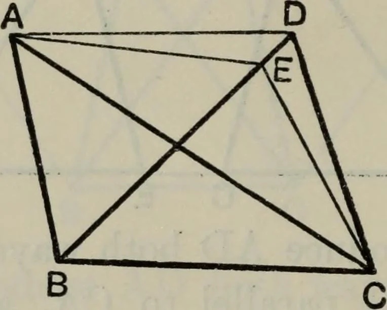 An illustration from The elements of Euclid for the use of schools and colleges; comprising the first six books and portions of the eleventh and twelfth books;, 1903, leaf 82
