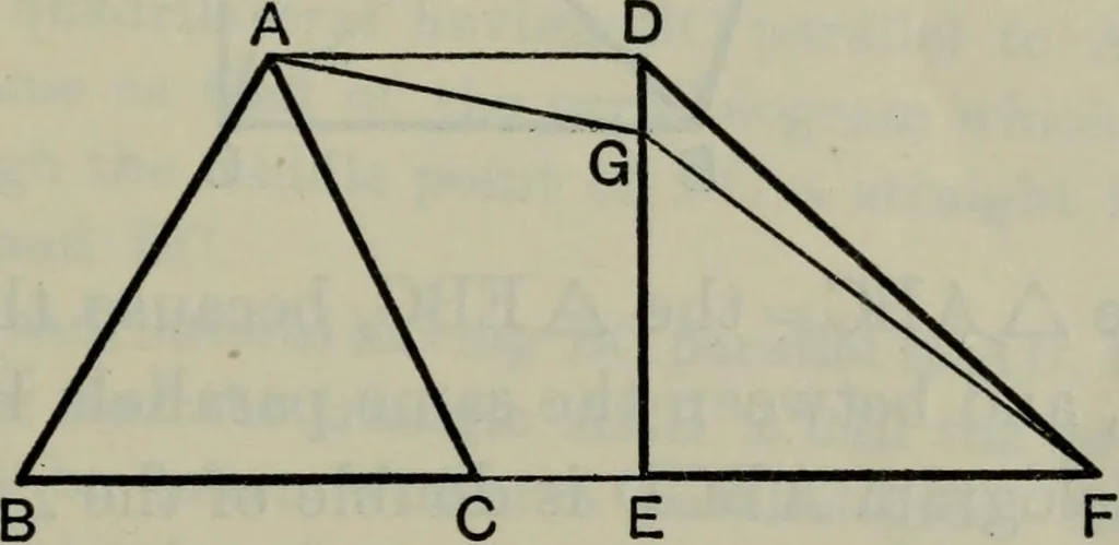An illustration from The elements of Euclid for the use of schools and colleges; comprising the first six books and portions of the eleventh and twelfth books;, 1903, leaf 83