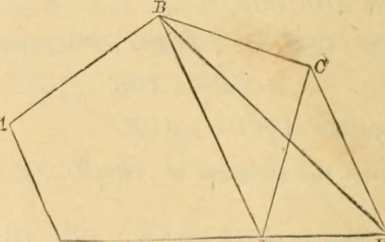 An illustration from Elements of geometry : containing books I to III, 1886, leaf 107