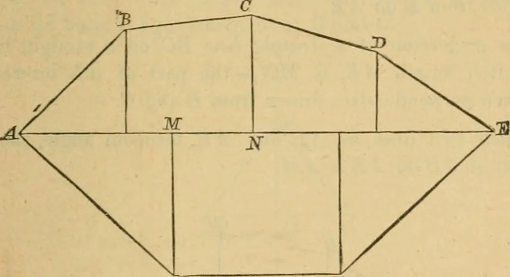 An illustration from Elements of geometry : containing books I to III, 1886, leaf 108
