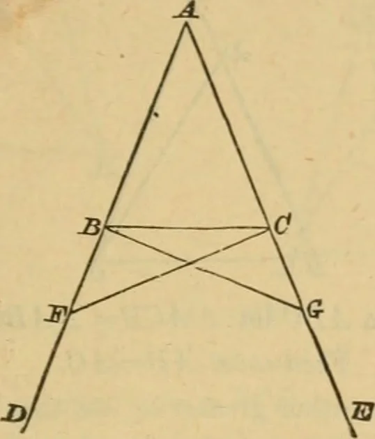 An illustration from Elements of geometry : containing books I to III, 1886, leaf 116