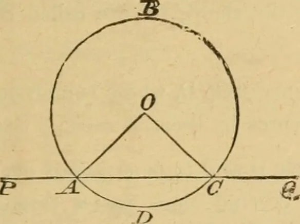 An illustration from Elements of geometry : containing books I to III, 1886, leaf 128