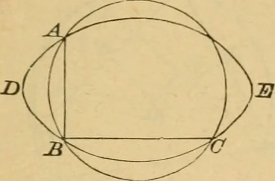 An illustration from Elements of geometry : containing books I to III, 1886, leaf 140