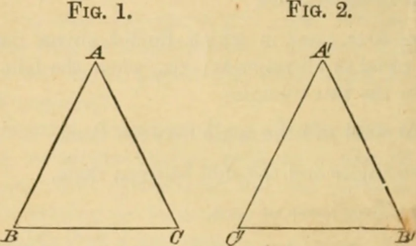 An illustration from Elements of geometry : containing books I to III, 1886, leaf 23