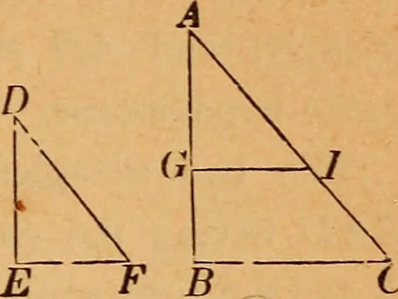 An illustration from Elements of geometry and trigonometry, 1886, leaf 100