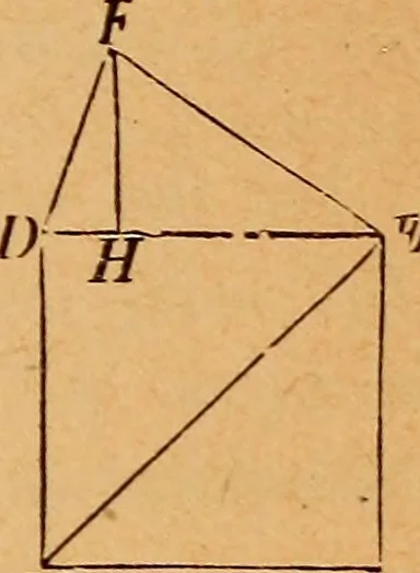 An illustration from Elements of geometry and trigonometry, 1886, leaf 102