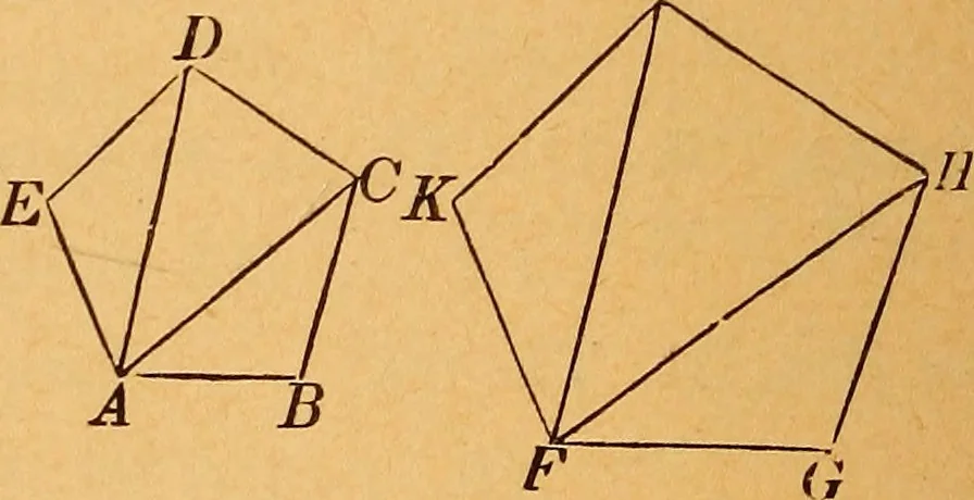An illustration from Elements of geometry and trigonometry, 1886, leaf 103