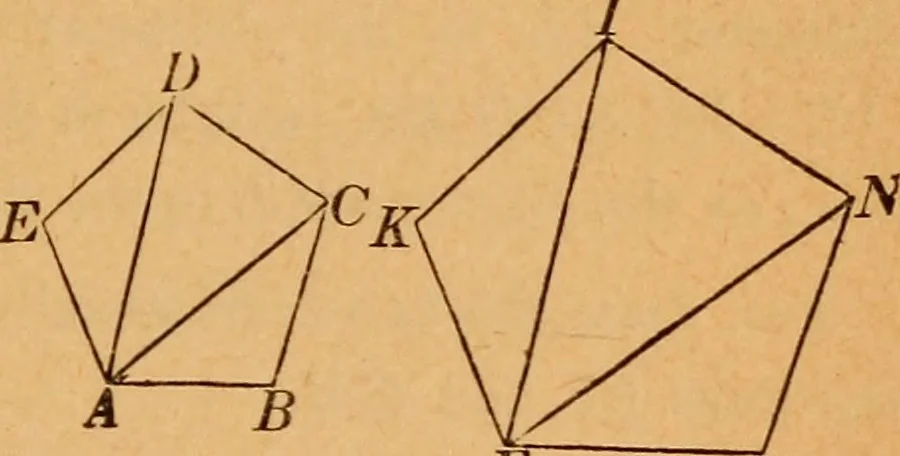 An illustration from Elements of geometry and trigonometry, 1886, leaf 104