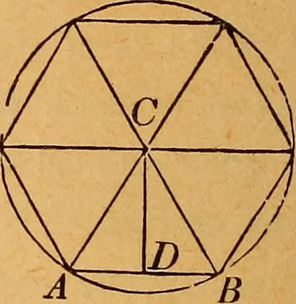 An illustration from Elements of geometry and trigonometry, 1886, leaf 109