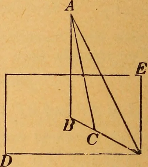 An illustration from Elements of geometry and trigonometry, 1886, leaf 119