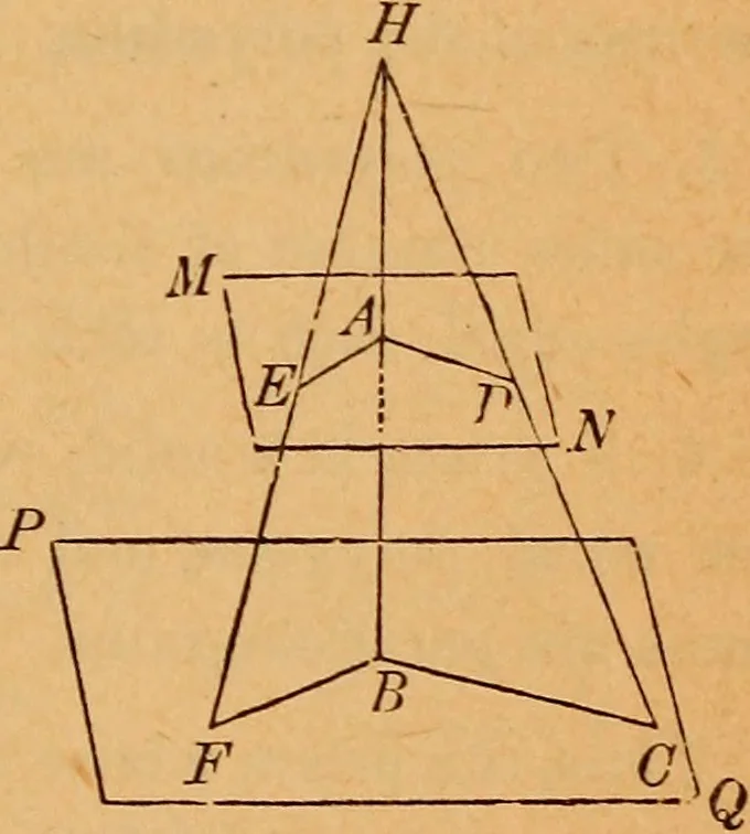 An illustration from Elements of geometry and trigonometry, 1886, leaf 126