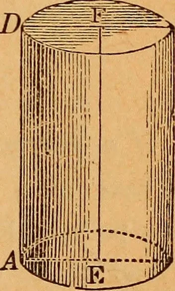 An illustration from Elements of geometry and trigonometry, 1886, leaf 130