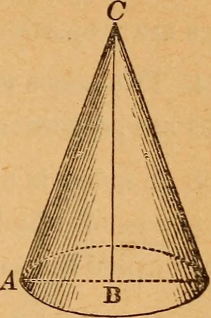 An illustration from Elements of geometry and trigonometry, 1886, leaf 132
