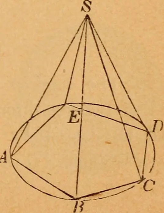 An illustration from Elements of geometry and trigonometry, 1886, leaf 132