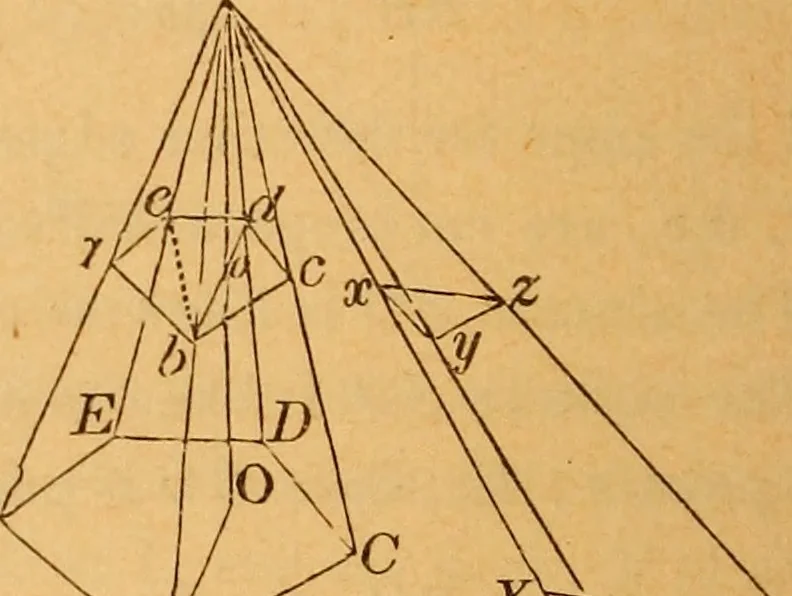 An illustration from Elements of geometry and trigonometry, 1886, leaf 139