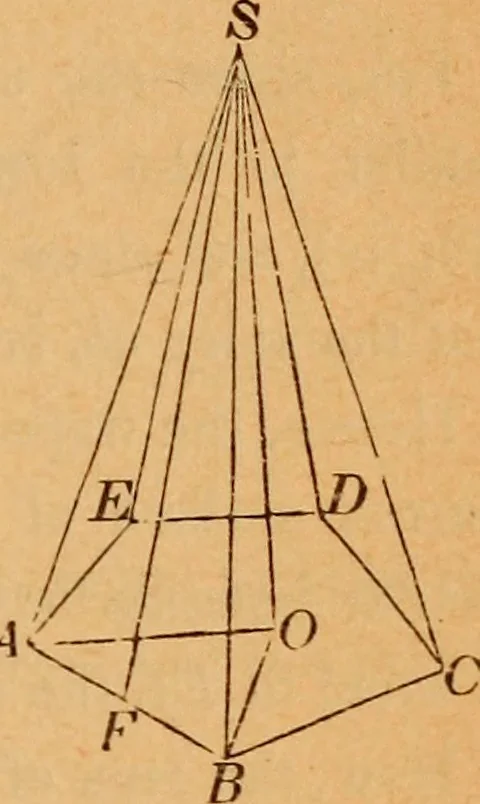 An illustration from Elements of geometry and trigonometry, 1886, leaf 140