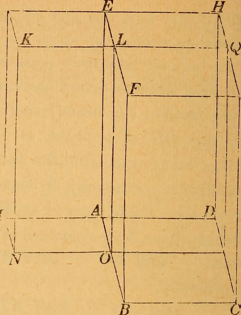 An illustration from Elements of geometry and trigonometry, 1886, leaf 145
