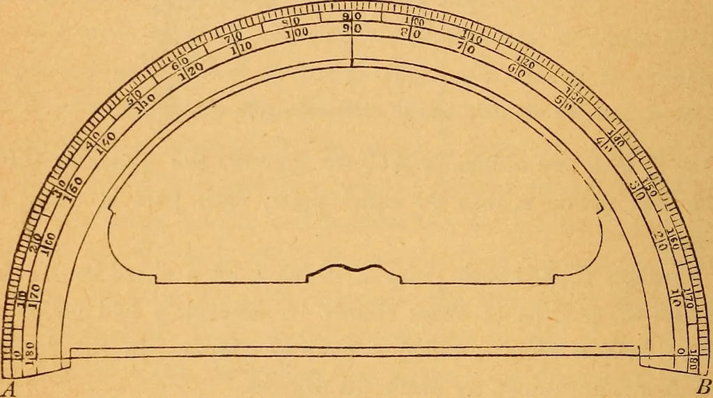 An illustration from Elements of geometry and trigonometry, 1886, leaf 181