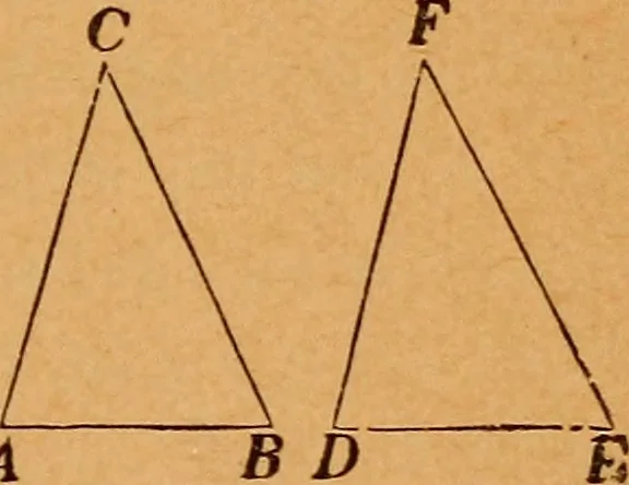 An illustration from Elements of geometry and trigonometry, 1886, leaf 20