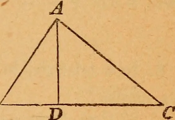 An illustration from Elements of geometry and trigonometry, 1886, leaf 200