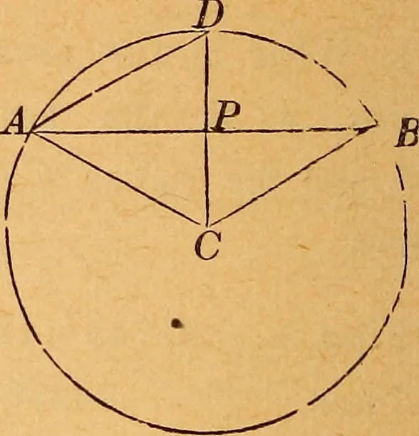 An illustration from Elements of geometry and trigonometry, 1886, leaf 237