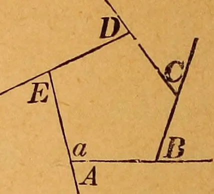 An illustration from Elements of geometry and trigonometry, 1886, leaf 35
