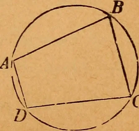 An illustration from Elements of geometry and trigonometry, 1886, leaf 48