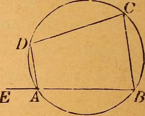 An illustration from Elements of geometry and trigonometry, 1886, leaf 49