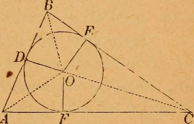 An illustration from Elements of geometry and trigonometry, 1886, leaf 66