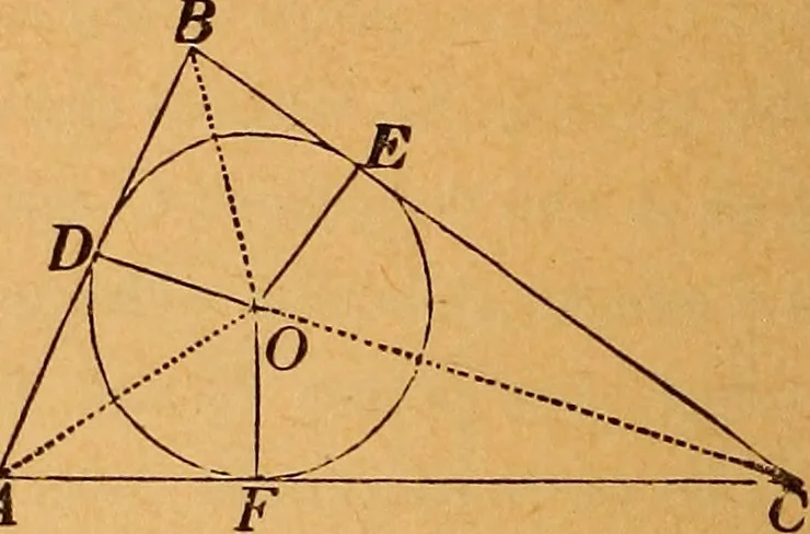 An illustration from Elements of geometry and trigonometry, 1886, leaf 67