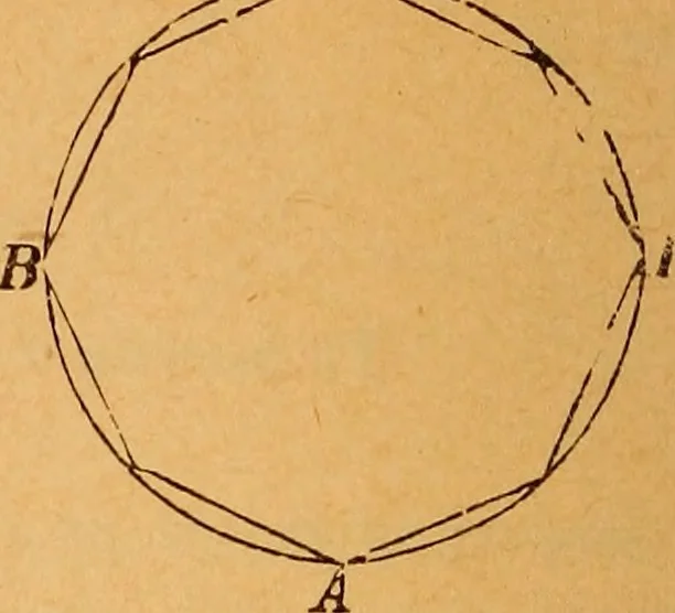An illustration from Elements of geometry and trigonometry, 1886, leaf 69