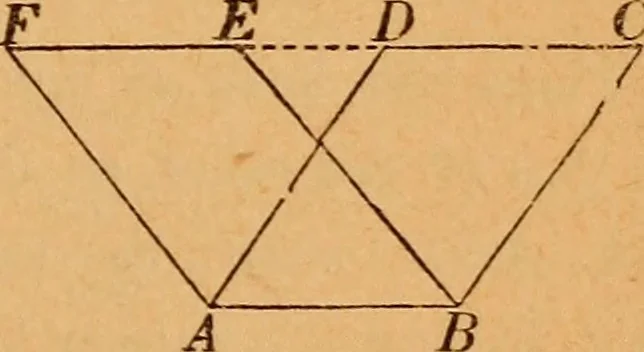 An illustration from Elements of geometry and trigonometry, 1886, leaf 84