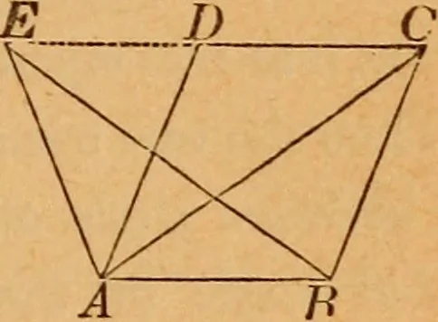 An illustration from Elements of geometry and trigonometry, 1886, leaf 86