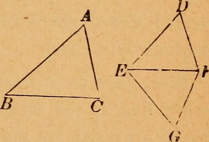An illustration from Elements of geometry and trigonometry, 1886, leaf 98
