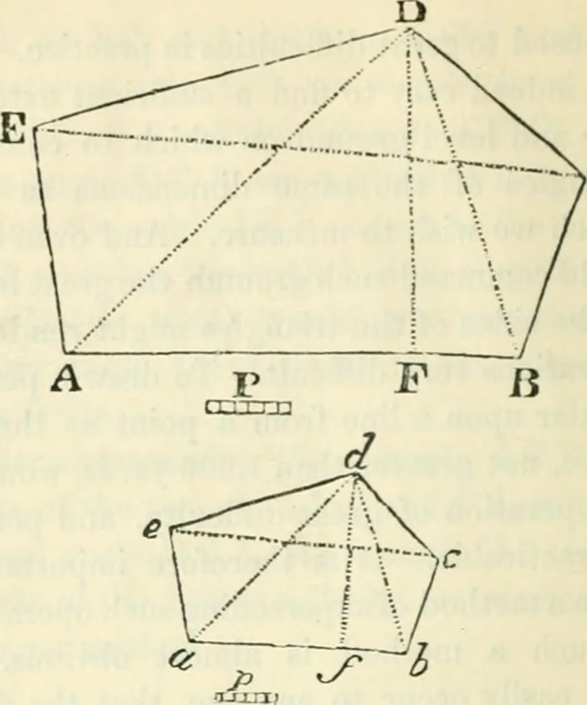 An illustration from Elements of geometry for the use of schools, 1854, leaf 42
