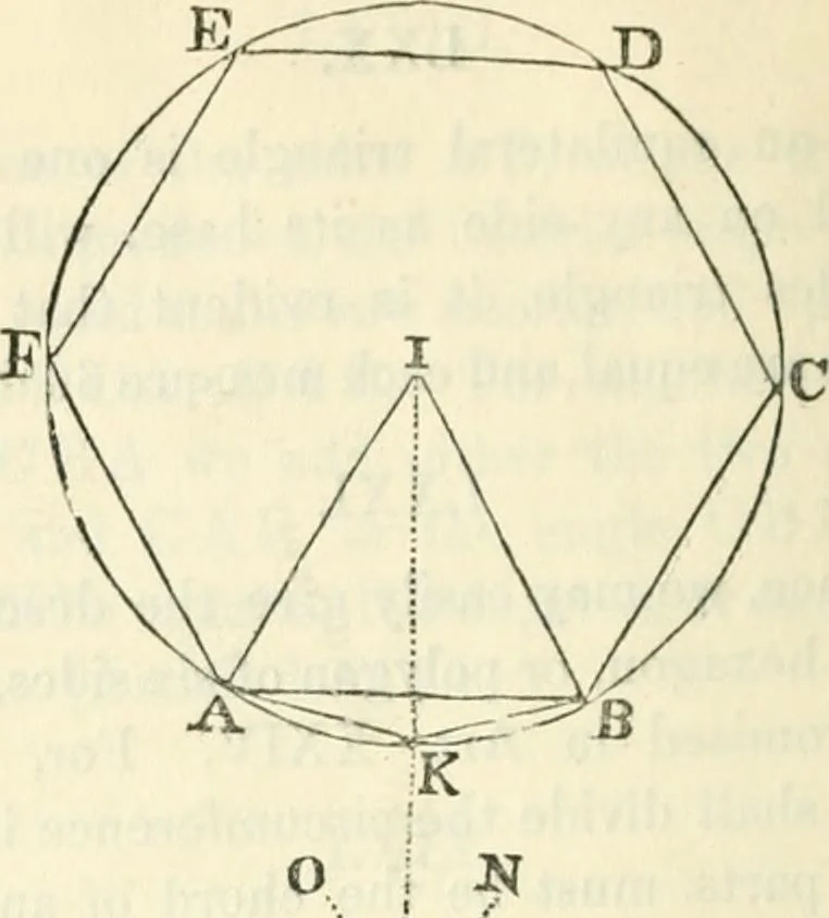 An illustration from Elements of geometry for the use of schools, 1854, leaf 72