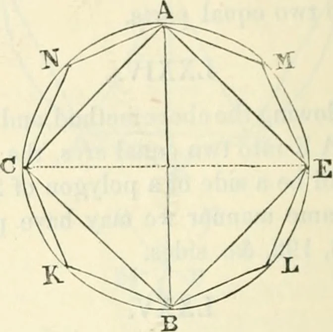 An illustration from Elements of geometry for the use of schools, 1854, leaf 74