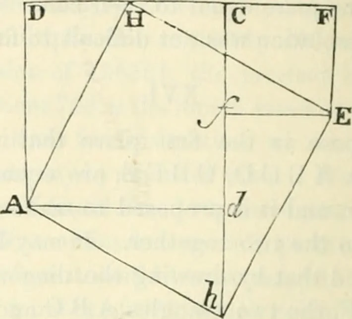 An illustration from Elements of geometry for the use of schools, 1854, leaf 86