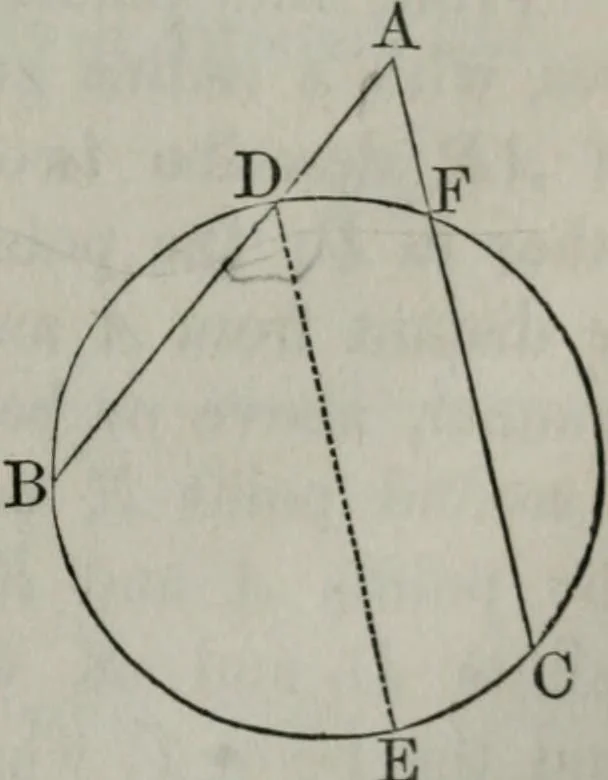 An illustration from Elements of geometry and trigonometry. Revised and adapted to the course of mathematical instruction in the United States, 1856, leaf 80