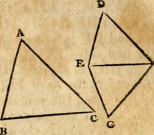 An illustration from Elements of geometry : containing the first six books of Euclid, with a supplement on the quadrature of the circle, and the geometry of solids : to which are added, Elements of plane and spherical geometry, 1826, leaf 126