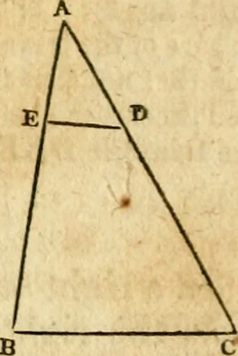 An illustration from Elements of geometry : containing the first six books of Euclid, with a supplement on the quadrature of the circle, and the geometry of solids : to which are added, Elements of plane and spherical geometry, 1826, leaf 129