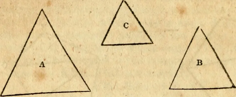 An illustration from Elements of geometry : containing the first six books of Euclid, with a supplement on the quadrature of the circle, and the geometry of solids : to which are added, Elements of plane and spherical geometry, 1826, leaf 139