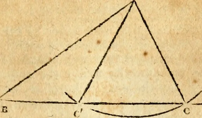 An illustration from Elements of geometry : containing the first six books of Euclid, with a supplement on the quadrature of the circle, and the geometry of solids : to which are added, Elements of plane and spherical geometry, 1826, leaf 228