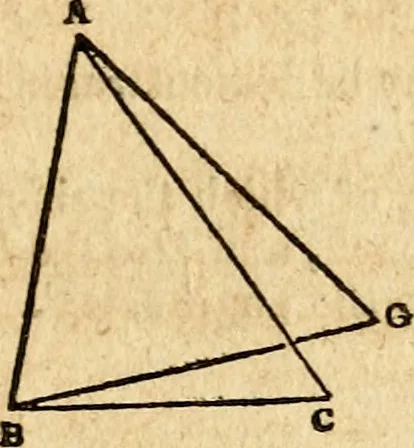 An illustration from Elements of geometry : containing the first six books of Euclid, with a supplement on the quadrature of the circle, and the geometry of solids : to which are added, Elements of plane and spherical geometry, 1826, leaf 284