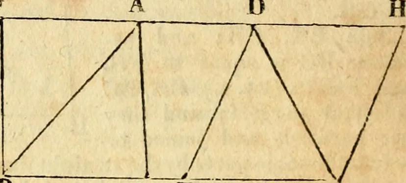 An illustration from Elements of geometry : containing the first six books of Euclid, with a supplement on the quadrature of the circle, and the geometry of solids : to which are added, Elements of plane and spherical geometry, 1826, leaf 43