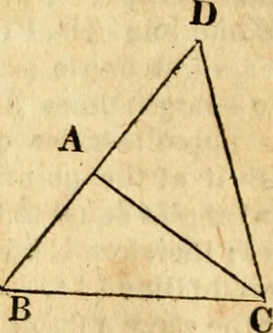 An illustration from Elements of geometry : containing the first six books of Euclid, with a supplement on the quadrature of the circle, and the geometry of solids : to which are added, Elements of plane and spherical geometry, 1826, leaf 49