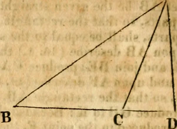 An illustration from Elements of geometry : containing the first six books of Euclid, with a supplement on the quadrature of the circle, and the geometry of solids : to which are added, Elements of plane and spherical geometry, 1826, leaf 59