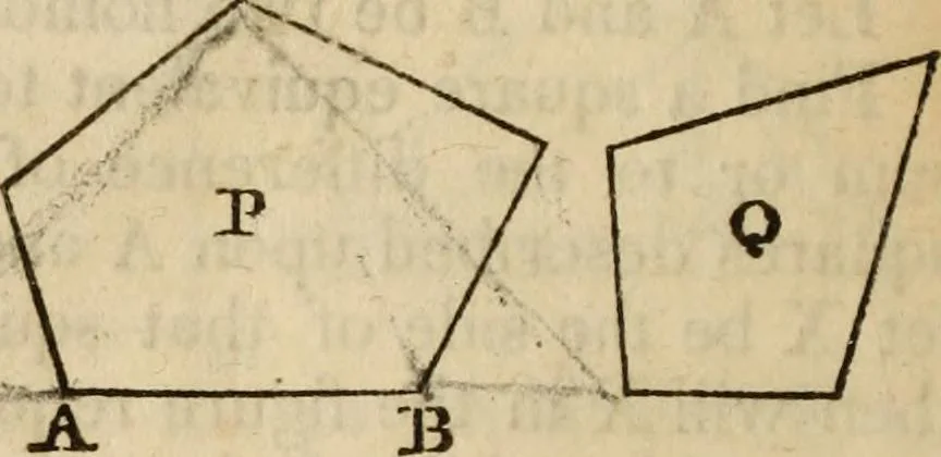 An illustration from Elements of geometry and trigonometry, 1835, leaf 106