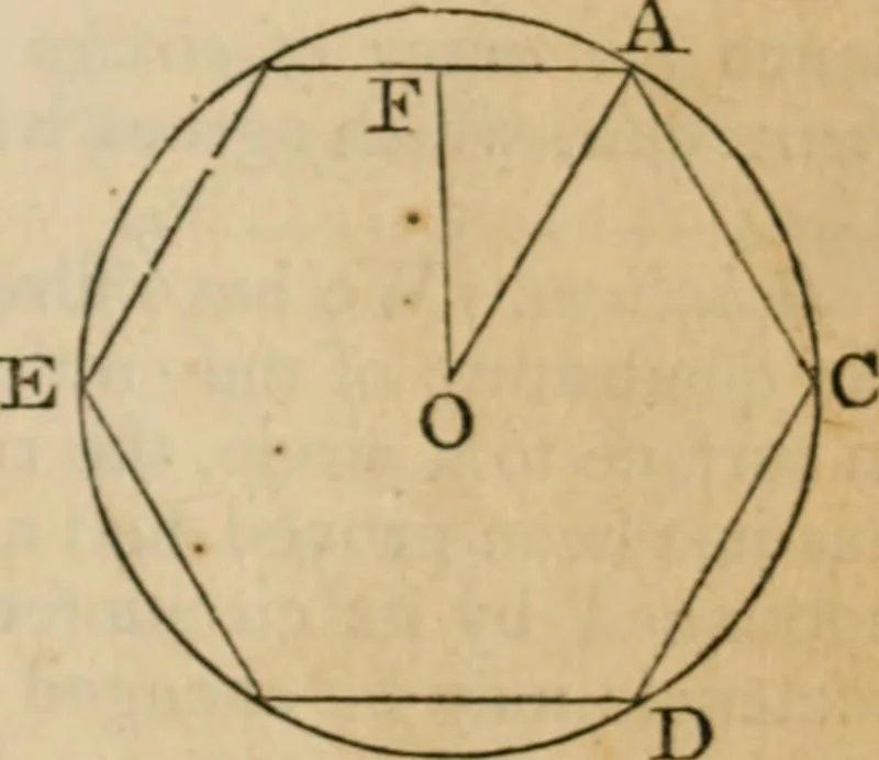 An illustration from Elements of geometry and trigonometry, 1835, leaf 121